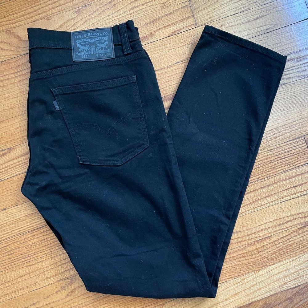 Men’s Levi’s 511 Slim Fit Jeans Black 34x34